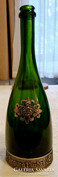 Segura Viudas fémdíszes luxus Brut Reserva Heredad pezsgős palack