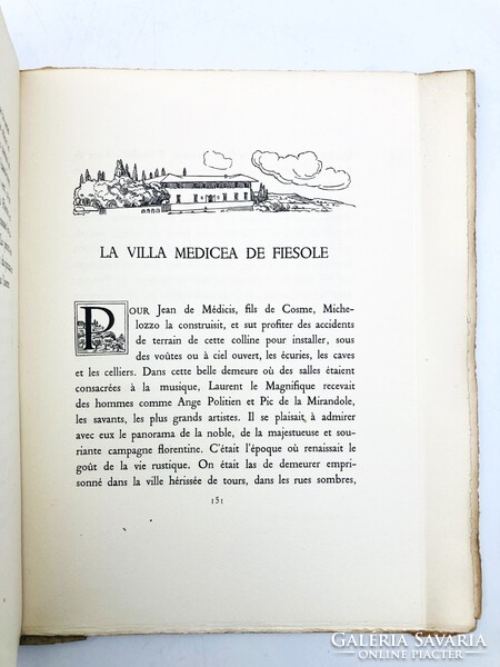 Sous le ciel de Florence - számozott bibliofil művészi kiadvány Firenzéről, 1925