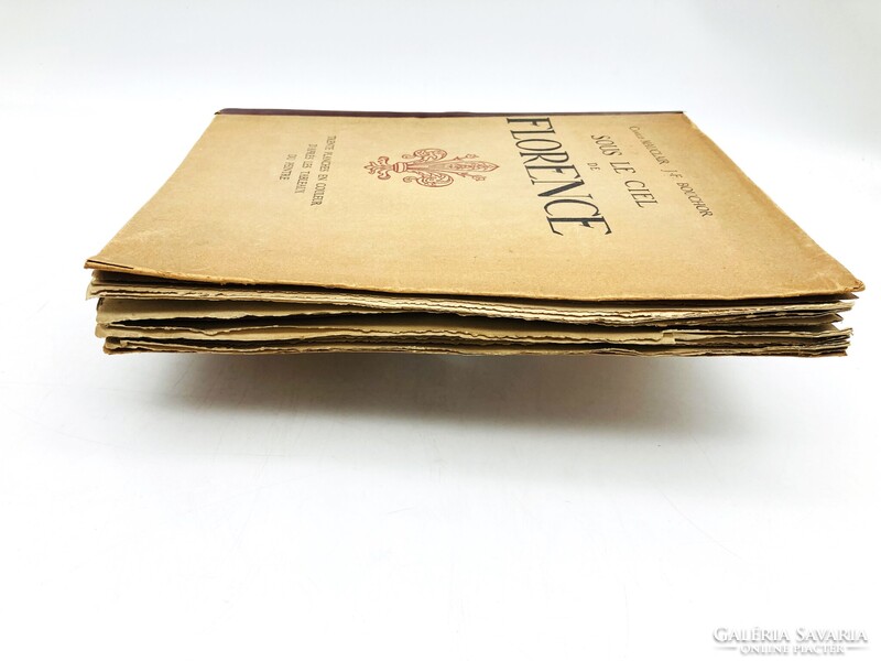 Sous le ciel de Florence - számozott bibliofil művészi kiadvány Firenzéről, 1925