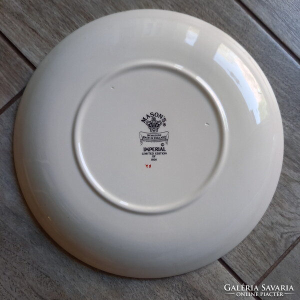 Csodás Mason's porcelán limitált hercegi esküvői emléktányér (20,5 cm)