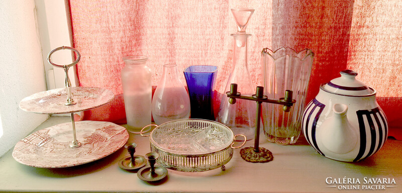 Csöcsöskorső, csörgőkorsó, aratókorsó - fehér virágos (M=17, D=10,5) (20.)