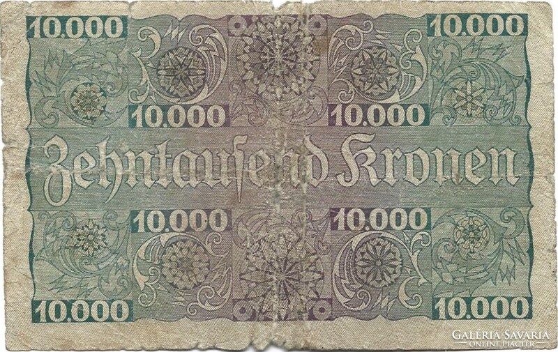 1 schilling a 10000 korona bankjegyen II. kiadás 1924 Ausztria 1.