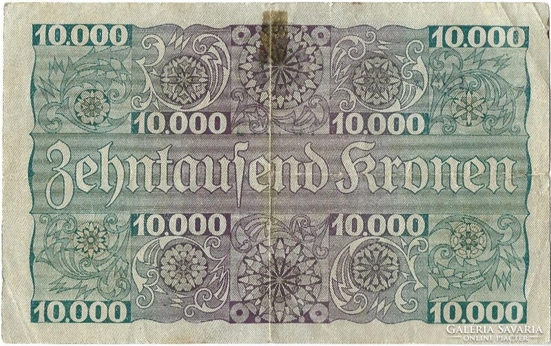 10000 korona 1924 Ausztria 2.