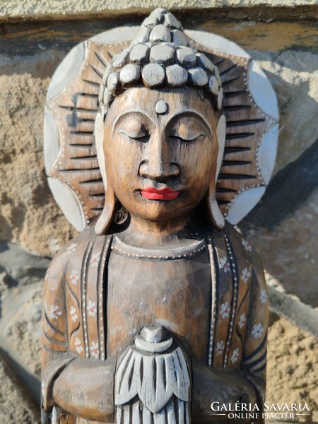 Faragott fa Buddha 72 cm