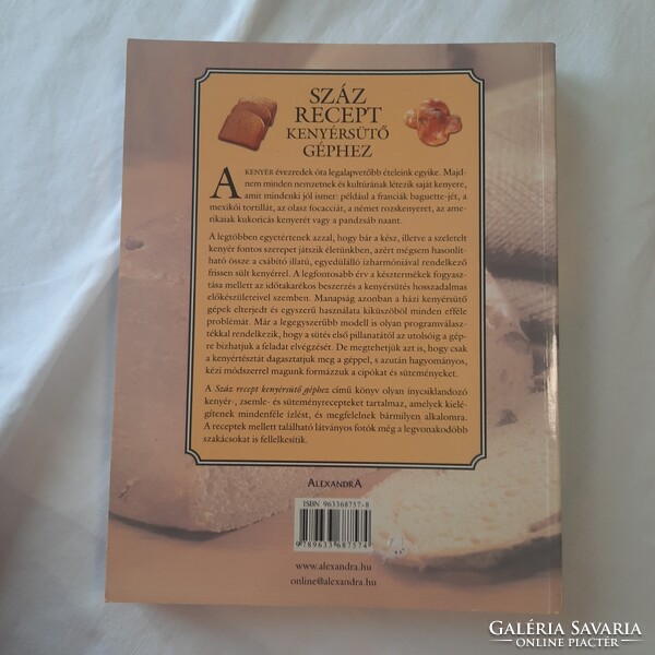 Vicki Smallwood: Száz recept kenyérsütő géphez   Alexandra kiadó 2004.