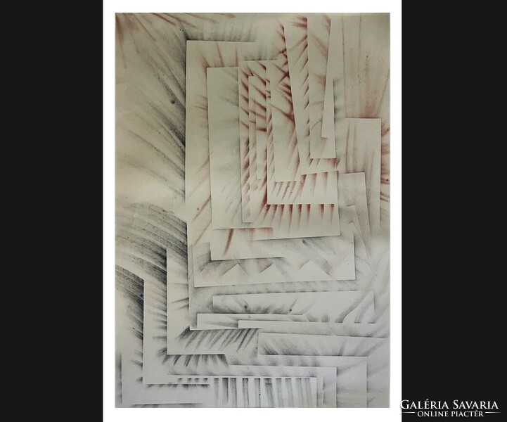 Ruzicskay György ( 1896-1993) 1 db, pasztell papír 70x100 cm. jelzett 001