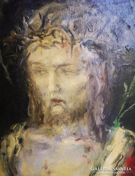 Náray Aurél (1883-1948) - Jézus töviskoronával