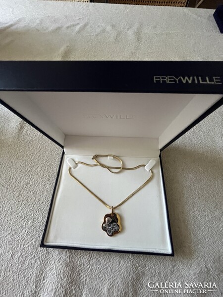 Frey Wille Freywille ékszer Klimt Nixe kollekció Flower medál