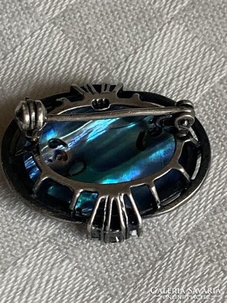 EZÜST KITŰZŐ-/PAUA / Abalone kagylóval-