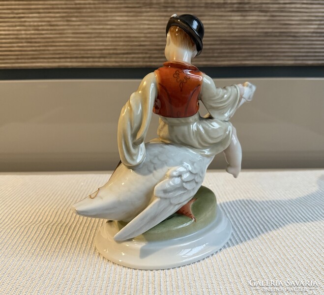 Herendi porcelán Ludas Matyi szobor 1941-es jelzésű