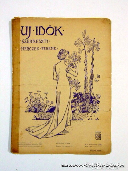 1913 augusztus 17  /  UJ IDŐK  /  SZÜLETÉSNAPRA! RÉGI, EREDETI ÚJSÁG. Ssz.:  11751