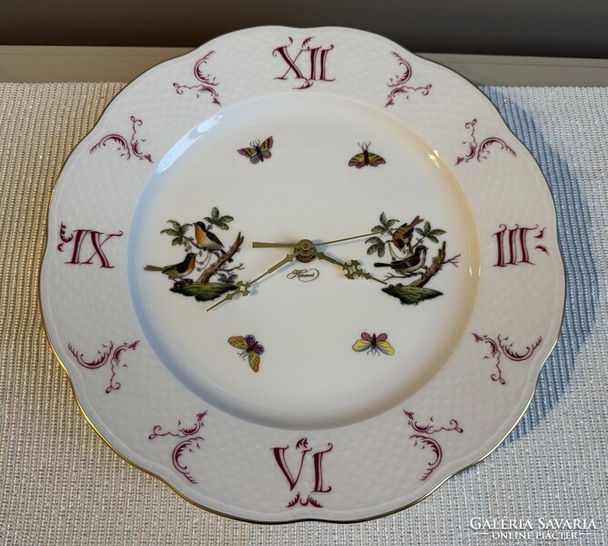 Herendi porcelán Rotschild mintás falióra