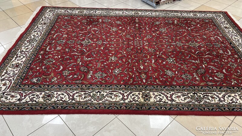 3953 ÓRIÁSI AKCIÓ Hindu Tabríz Kézi Csomó Gyapjú Perzsa Szőnyeg 245X360CM Ingyen Futár