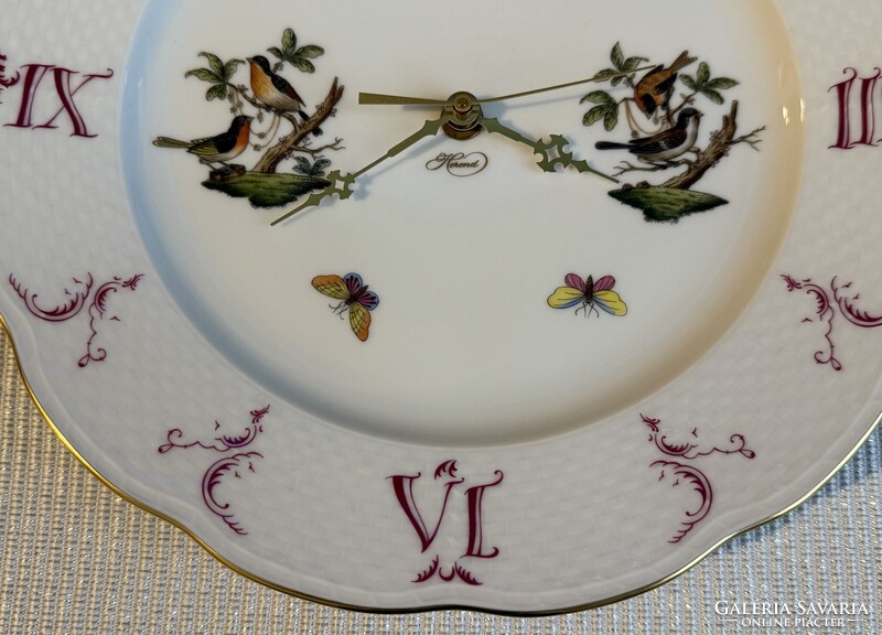 Herendi porcelán Rotschild mintás falióra