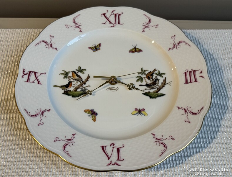 Herendi porcelán Rotschild mintás falióra
