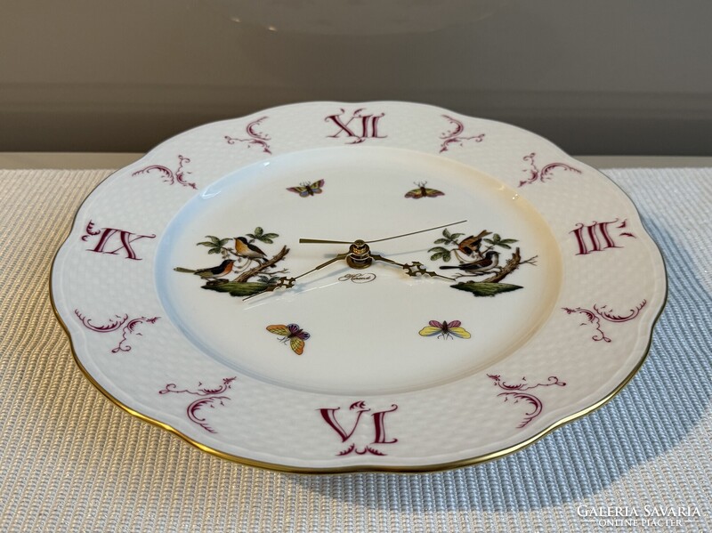 Herendi porcelán Rotschild mintás falióra