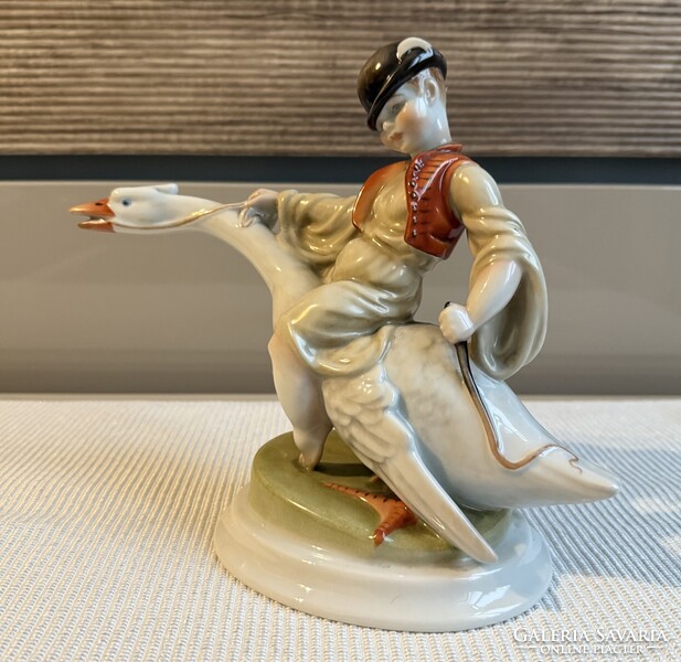 Herendi porcelán Ludas Matyi szobor 1941-es jelzésű
