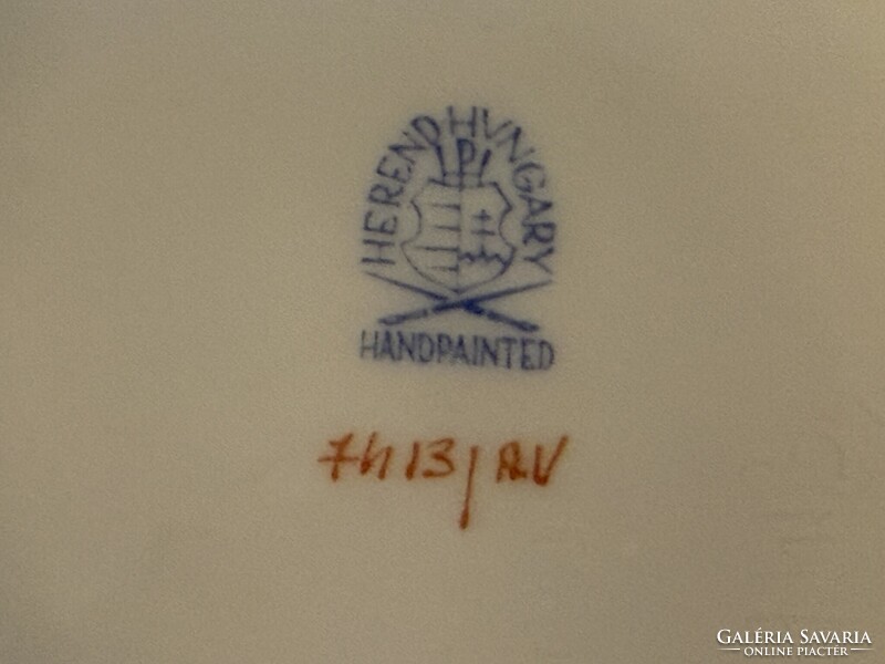 Herendi porcelán Apponyi mintás kosár