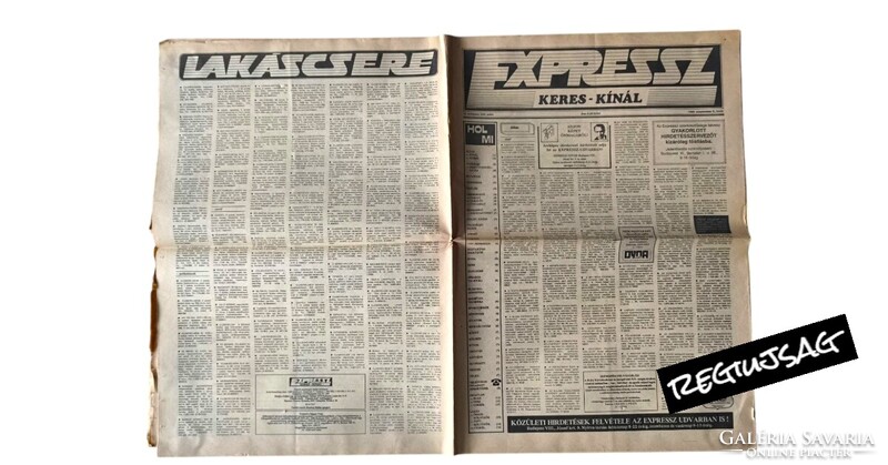 1989 szeptember 5    /  EXPRESSZ Keres - Kínál  /  regiujsag Ssz.:  38803