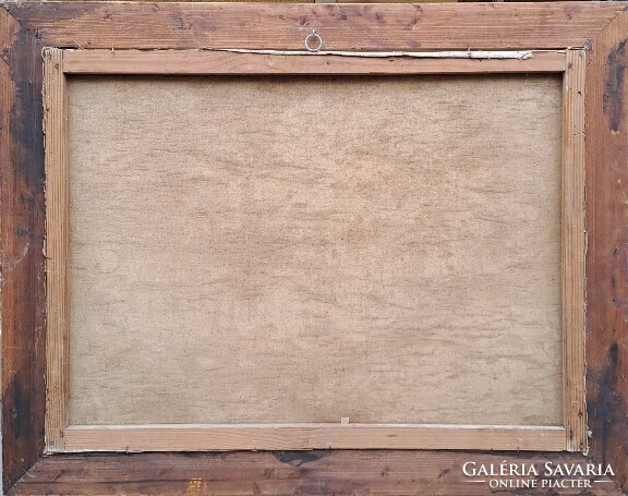 Ács Ágoston (1889-1947) : Beszélgetők, 60x80 cm.