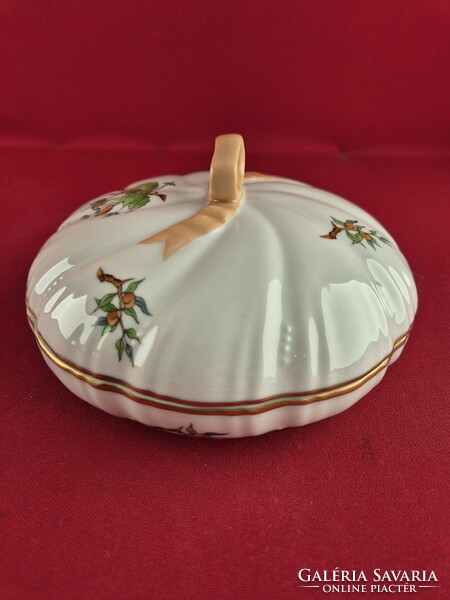 Herendi hecsedli mintás szalagos bonbonier