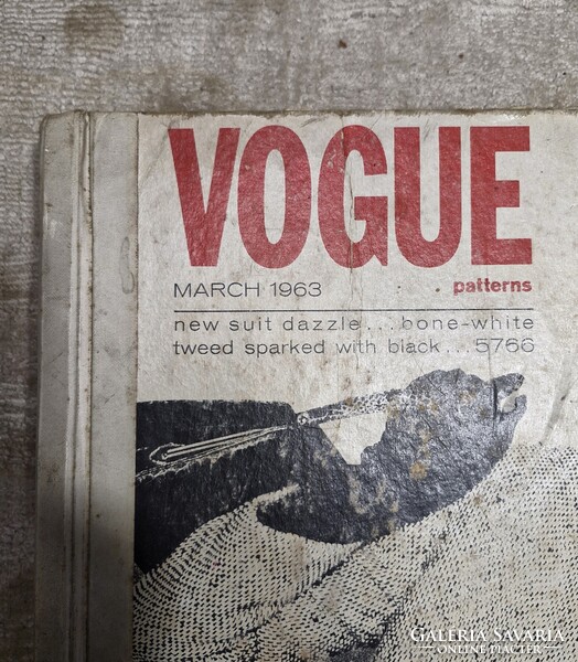 1963-as Vogue szabásminta könyv Christisn Dior, Patou, Nina Ricci, stb