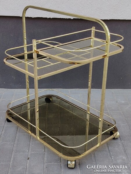 Art Deco Francia réz zsurkocsi 1970 ALKUDHATÓ