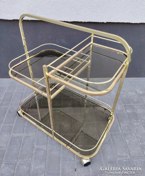 Art Deco Francia réz zsurkocsi 1970 ALKUDHATÓ