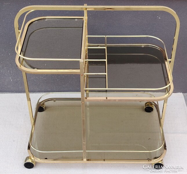 Art Deco Francia réz zsurkocsi 1970 ALKUDHATÓ