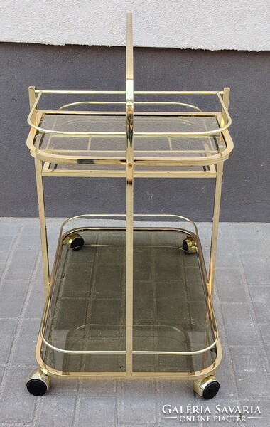 Art Deco Francia réz zsurkocsi 1970 ALKUDHATÓ