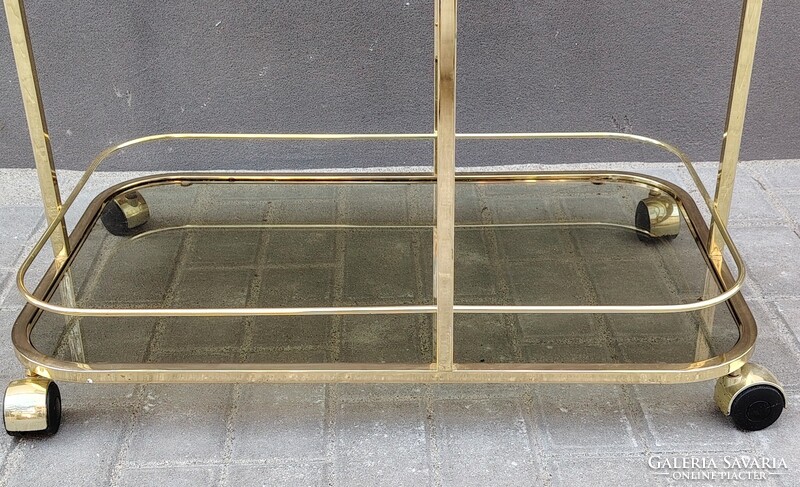 Art Deco Francia réz zsurkocsi 1970 ALKUDHATÓ