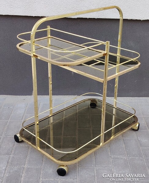 Art Deco Francia réz zsurkocsi 1970 ALKUDHATÓ