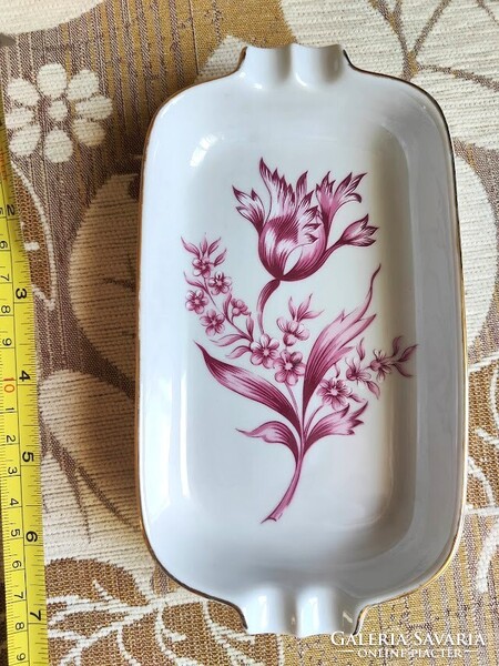 Hollóházi porcelán hamutál 18 cm