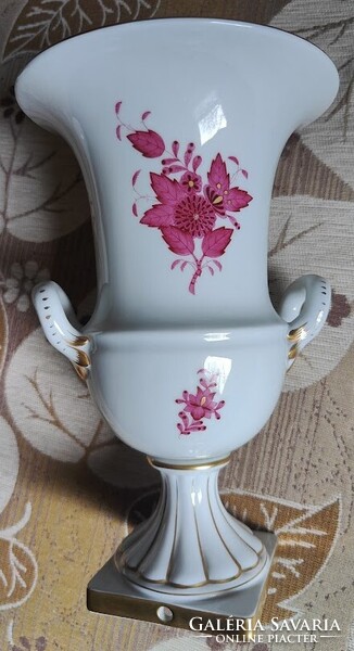 Herendi váza Apponyi mintás 25 cm