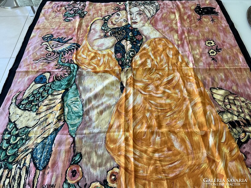 Selyemkendő Gustav Klimt “Barátnők” c. festményével, Artrepro Medici márka