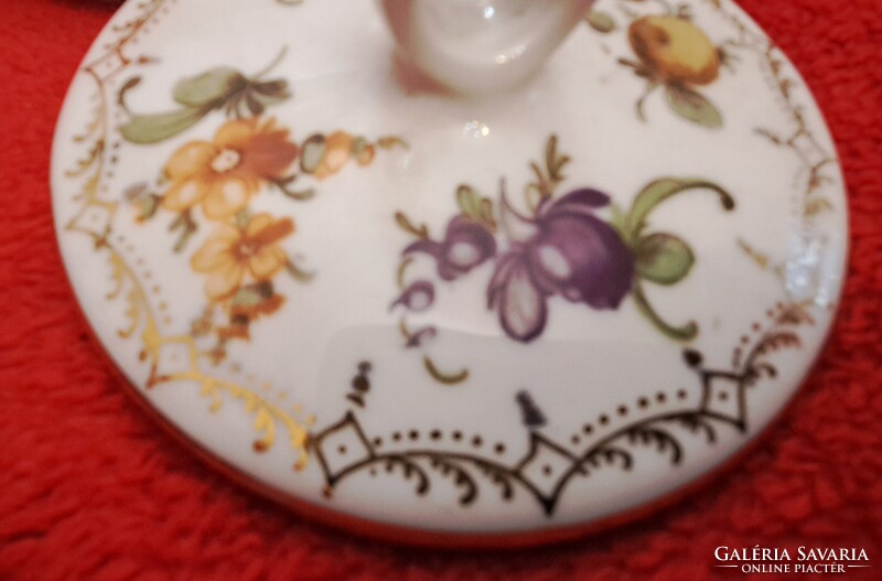 Antik bécsi porcelán teás szett, antik Moritz Zdekauer porcelán (L5536)