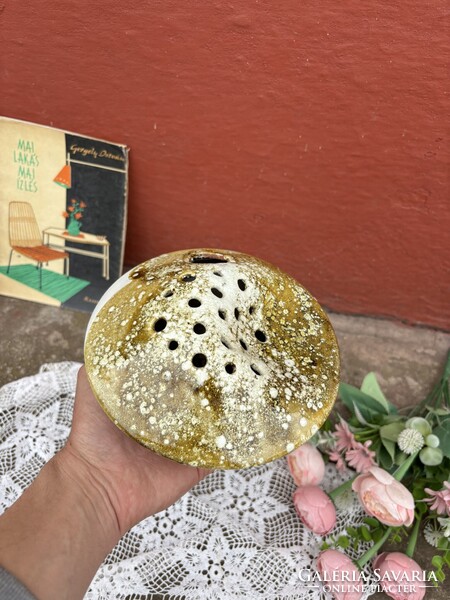Retro Ikebana váza Hiripi Zsuzsa Zsuzsanna Gyűjtői mid-century modern  lakásdekoráció hagyaték