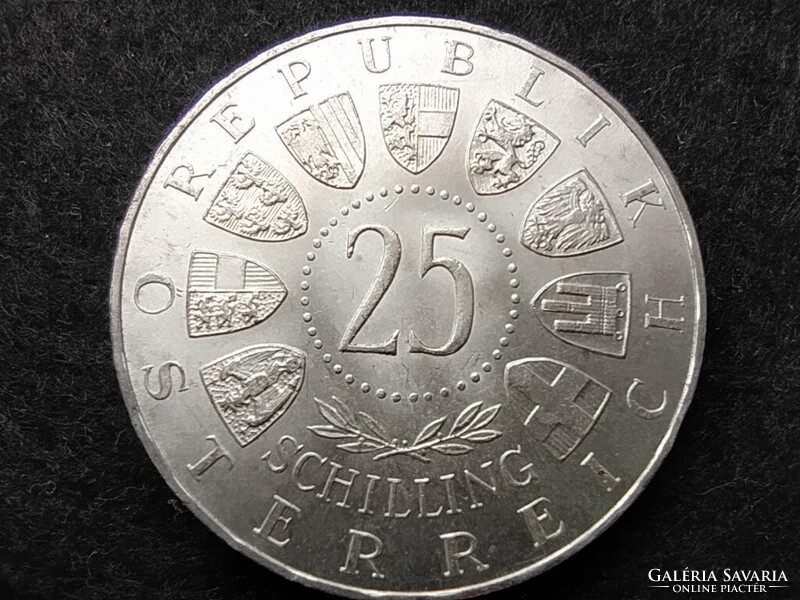Ausztria 300 éve született Eugen herceg .800 ezüst 25 Schilling 1963