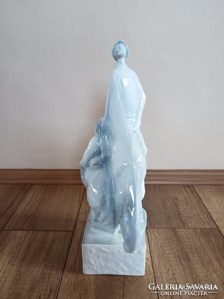 Régi Zsolnay Don Quijote porcelán figura