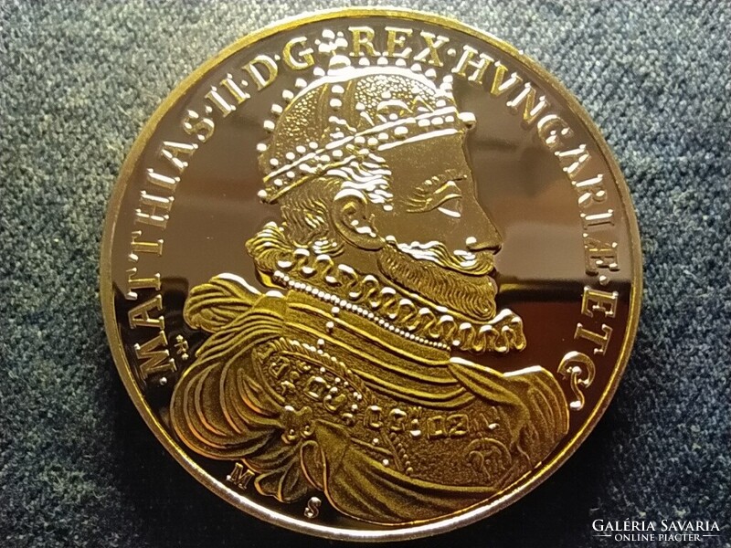 Magyar aranyóriások II. Mátyás 6 aranydukát, 1608, utánveret