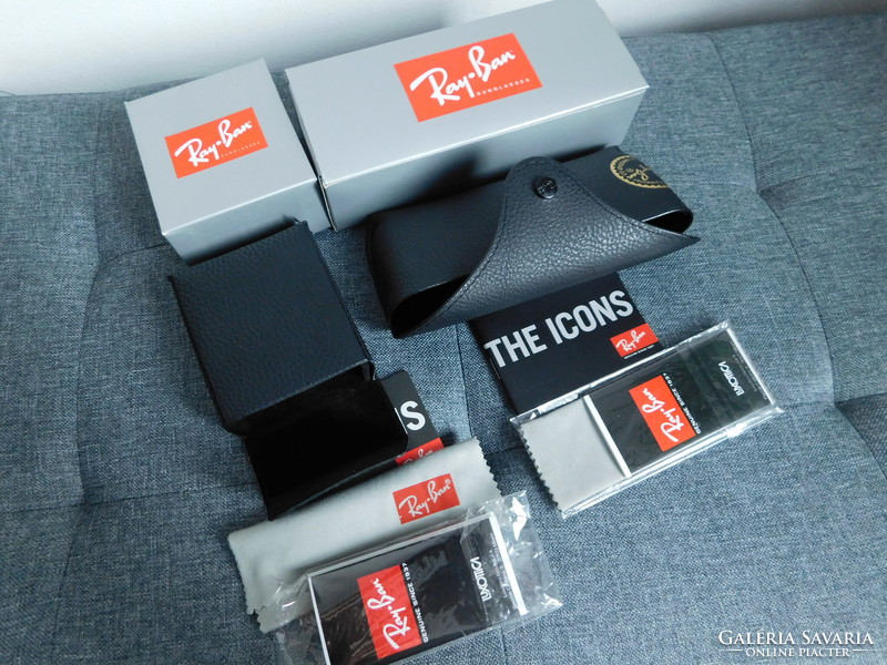 Ray Ban napszemüveg/szemüveg tokok -  doboz, tok, papírok, törlőkendő