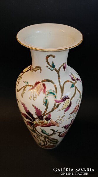 Zsolnay Liliom / Orchideás váza 42cm. Hibátlan!