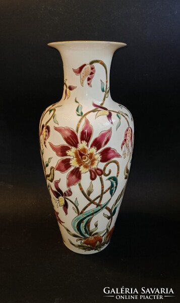 Zsolnay Liliom / Orchideás váza 42cm. Hibátlan!