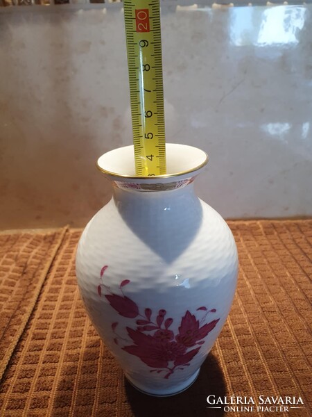 Herendi Apponyi purpur váza 14 cm