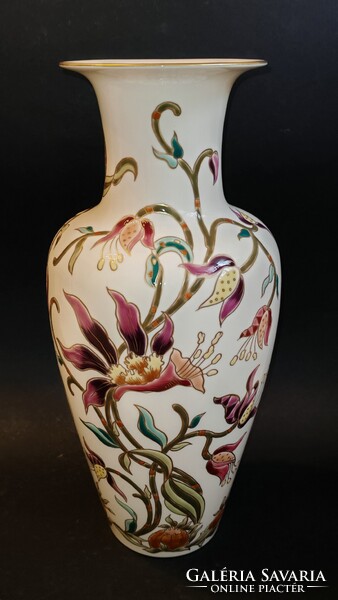 Zsolnay Liliom / Orchideás váza 42cm. Hibátlan!