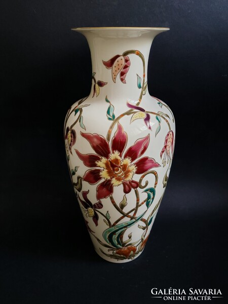 Zsolnay Liliom / Orchideás váza 42cm. Hibátlan!