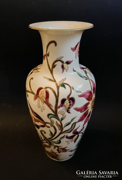 Zsolnay Liliom / Orchideás váza 42cm. Hibátlan!
