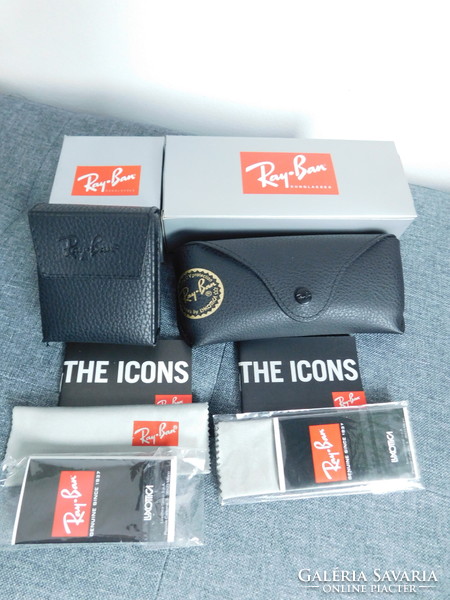 Ray Ban napszemüveg/szemüveg tokok -  doboz, tok, papírok, törlőkendő