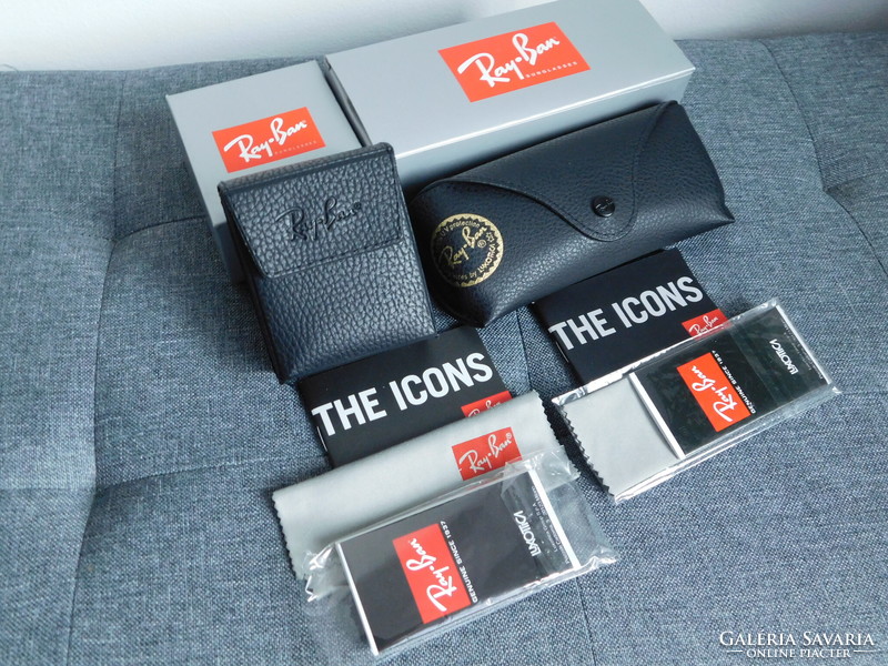 Ray Ban napszemüveg/szemüveg tokok -  doboz, tok, papírok, törlőkendő