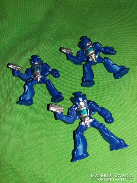 Retro plasztik minőségi HASBRO robot TRANSFORMERS sci - fi figurák 3 db -6 cm EGYB a képek szerint